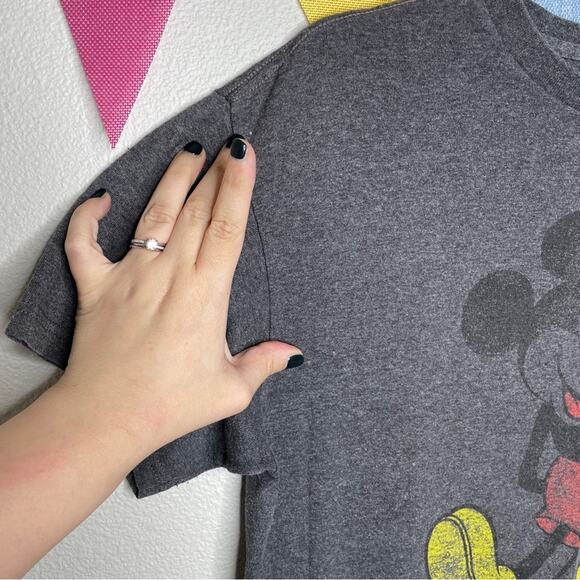 Disney Gray Classic Mickey Mouse Graphic Tee | L - Picture 4 of 4